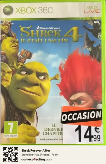 Shrek Forever After Xbox 360, France box front