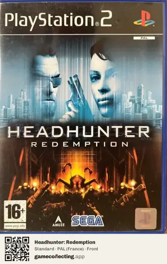 Headhunter: Redemption PlayStation 2, France box front