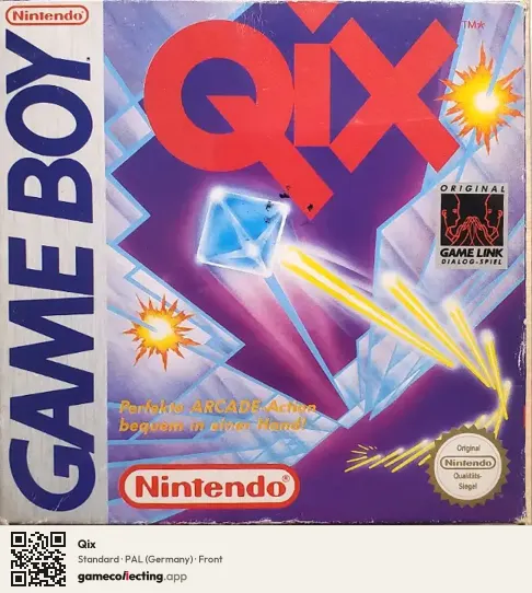 Qix Game Boy, Germany box front