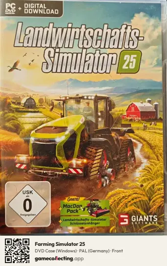 Farming Simulator 25 Computer, Germany box front