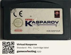 Virtual Kasparov Game Boy Advance, PAL cartridge label