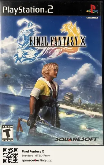Final Fantasy X PlayStation 2, NTSC box front