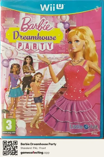 Barbie Dreamhouse Party Nintendo Wii U, PAL box front