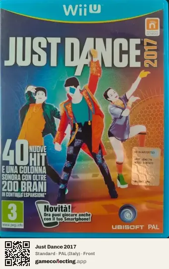 Just Dance 2017 Nintendo Wii U, Italy box front
