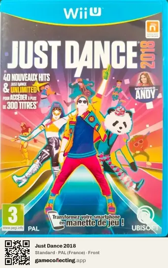 Just Dance 2018 Nintendo Wii U, France box front