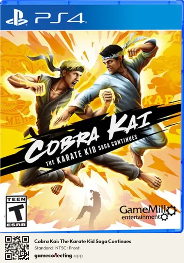 Cobra Kai: The Karate Kid Saga Continues PlayStation 4, NTSC box front
