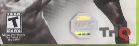 UFC Undisputed 3, the ESRB box on its front