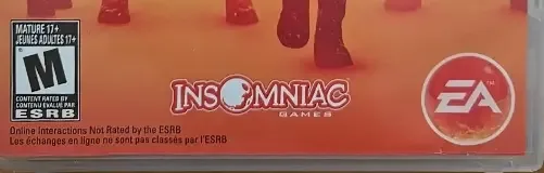 Fuse, the ESRB box on its front