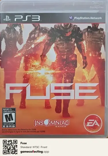 Fuse PlayStation 3, NTSC box front