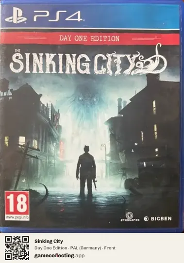 Sinking City PlayStation 4, Germany box front