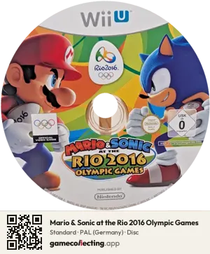 Mario & Sonic at the Rio 2016 Olympic Games Nintendo Wii U, PAL disc