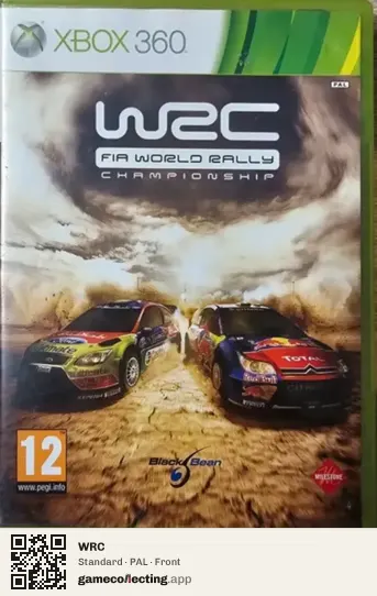 WRC Xbox 360, PAL box front