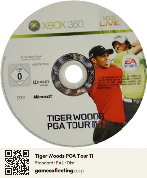 Tiger Woods PGA Tour 11 Xbox 360, PAL disc