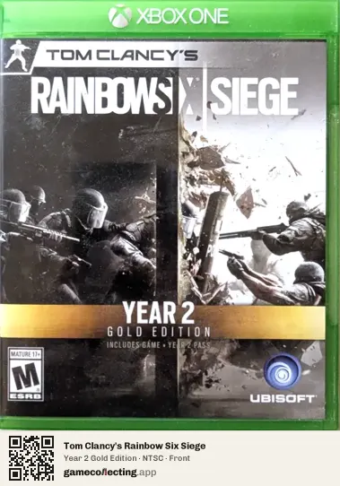 Tom Clancy's Rainbow Six Siege Xbox One, NTSC box front