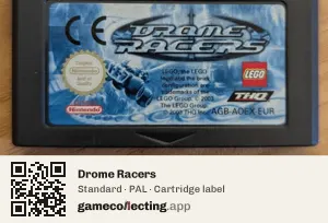 Drome Racers Game Boy Advance, PAL cartridge label