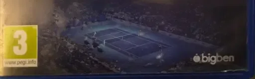 Tennis World Tour, the PEGI square on its front