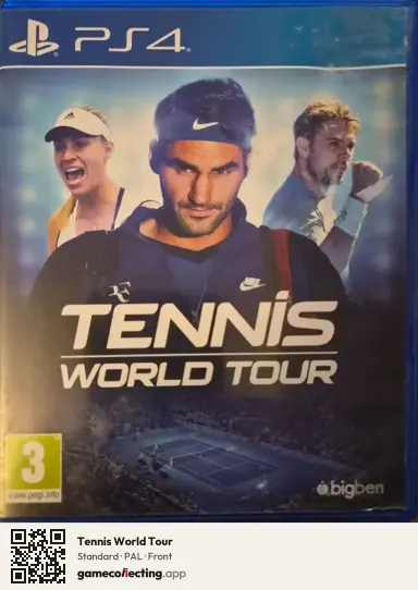 Tennis World Tour PlayStation 4, PAL box front