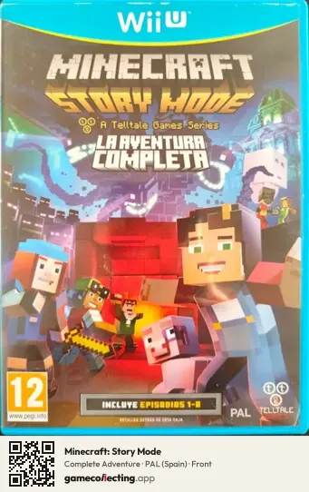Minecraft: Story Mode Nintendo Wii U, Spain box front