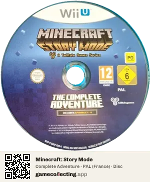 Minecraft: Story Mode Nintendo Wii U, PAL disc