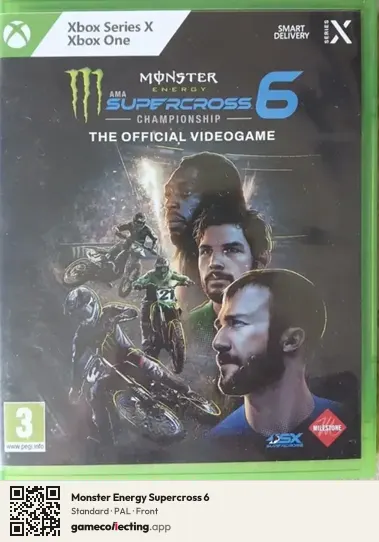 Monster Energy Supercross 6 Xbox Series X, PAL box front