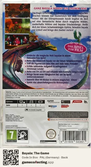 Bayala: The Game Nintendo Switch, Germany box back