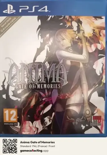 Anima: Gate of Memories PlayStation 4, France box front
