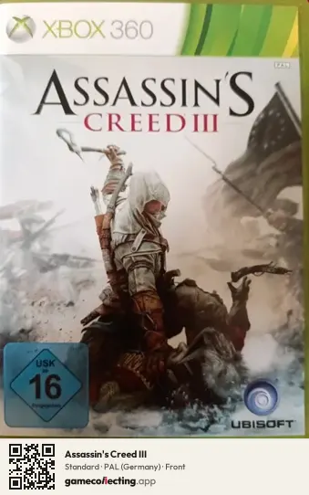 Assassin's Creed III Xbox 360, Germany box front
