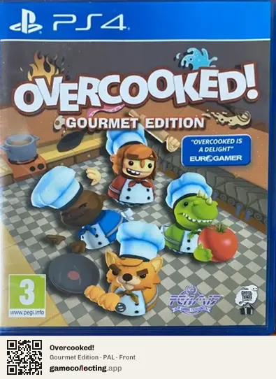 Overcooked! PlayStation 4, PAL box front