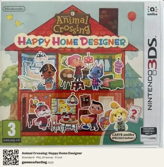Animal Crossing: Happy Home Designer Nintendo 3DS, France box front
