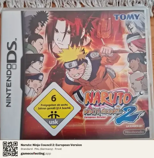Naruto: Ninja Council 2: European Version Nintendo DS, Germany box front