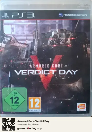 Armored Core: Verdict Day PlayStation 3, PAL box front