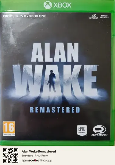 Alan Wake Remastered Xbox Series X, PAL box front