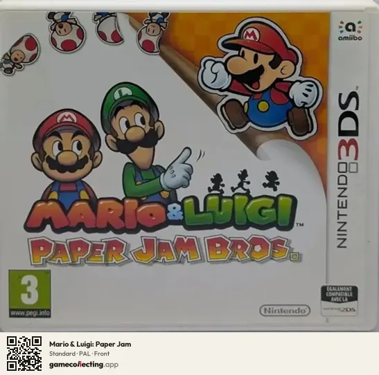 Mario & Luigi: Paper Jam Nintendo 3DS, PAL box front
