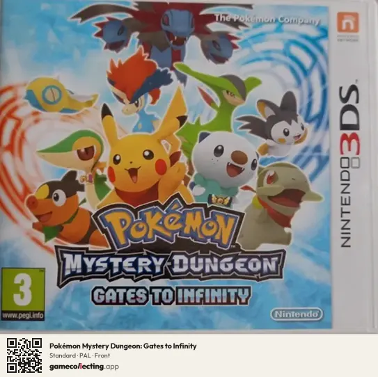 Pokémon Mystery Dungeon: Gates to Infinity Nintendo 3DS, PAL box front