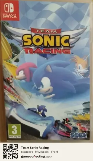 Team Sonic Racing Nintendo Switch, Spain box front