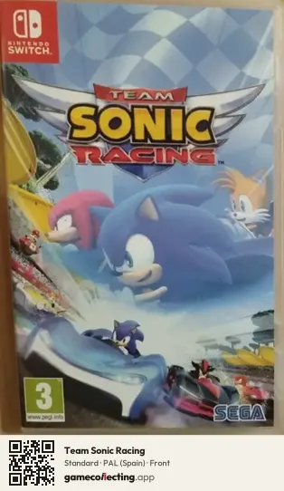 Team Sonic Racing Nintendo Switch, Spain box front