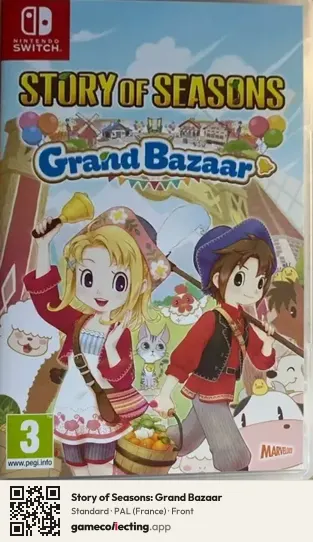Story of Seasons: Grand Bazaar Nintendo Switch, France box front