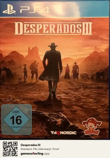 Desperados III PlayStation 4, Germany box front