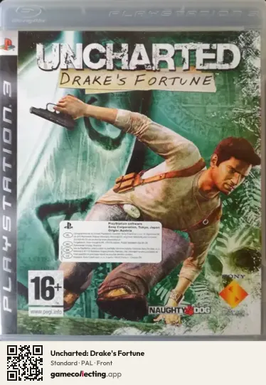 Uncharted: Drake's Fortune PlayStation 3, PAL box front