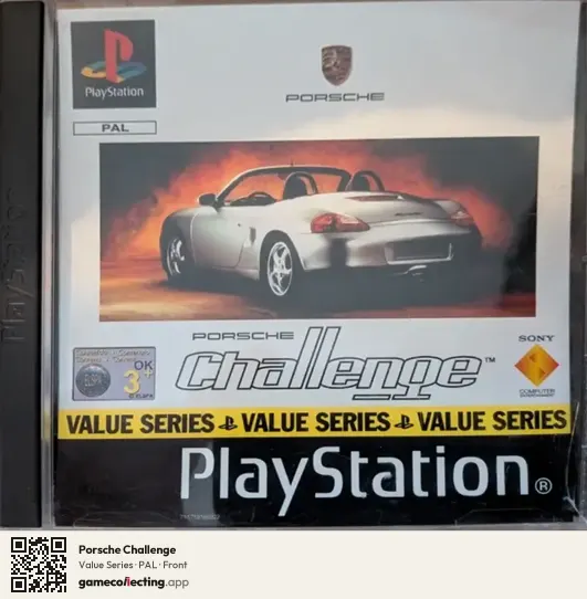 Porsche Challenge PlayStation, PAL box front