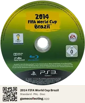2014 FIFA World Cup Brazil PlayStation 3, PAL disc