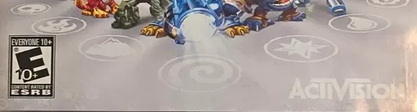 Skylanders: Giants, the ESRB box on its front