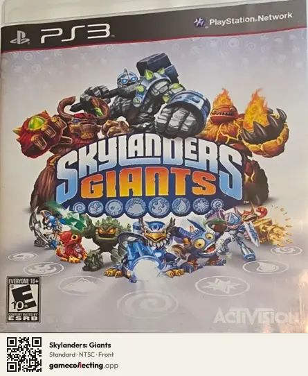 Skylanders: Giants PlayStation 3, NTSC box front