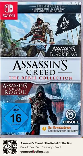 Assassin's Creed: The Rebel Collection Nintendo Switch, Germany box front