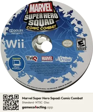 Marvel Super Hero Squad: Comic Combat Nintendo Wii, NTSC disc