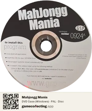 Mahjongg Mania Computer, PAL disc