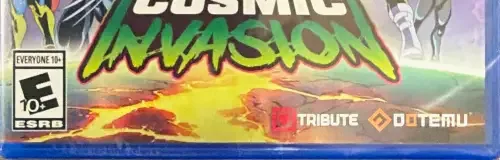 Marvel Cosmic Invasion, the ESRB box on its front
