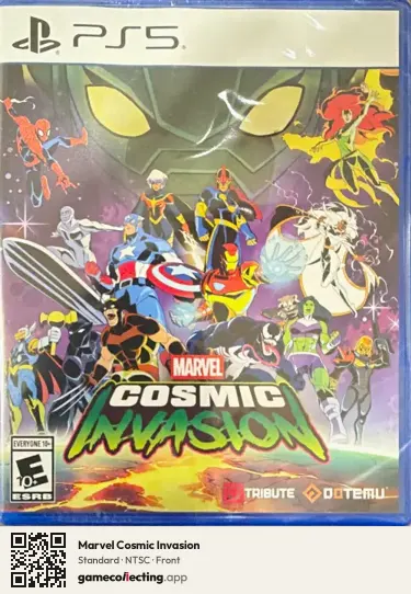 Marvel Cosmic Invasion PlayStation 5, NTSC box front