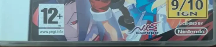 Disgaea DS, the PEGI square on its front