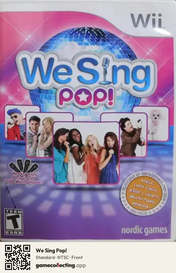 We Sing Pop! Nintendo Wii, NTSC box front